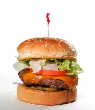 Huey's signature dishes World Famous Huey Burger, Steak Stick Dinner, Bluff City Burger, Old Tyme A1 Burger, Sunshine Burger
